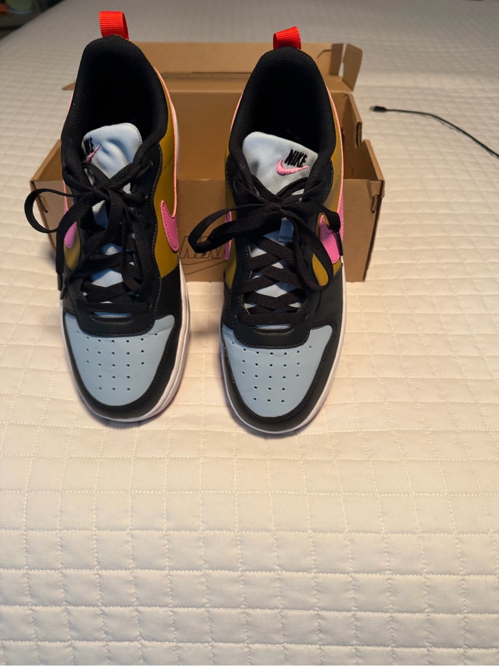 Nike Multicolor Low-Top Sneakers - Light Blue, Pink, Yellow, Black